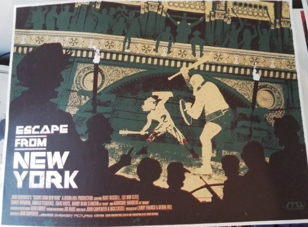 Escape From New York (1981) – Limited Edition 14" x 24" Fright Fest Art Print , John Carpenter