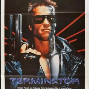The Terminator (1984) – Original Italian 55” x 39” Poster , Schwarzenegger Vintage Release