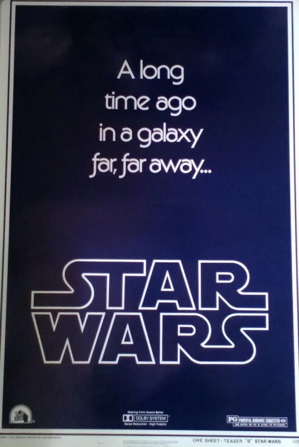 Star Wars – Repro  Official One Sheet Poster from the 1990s 27” x 41” , Advance Stlyle