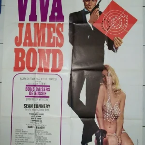 James Bond - From Russia with Love – French Grande Movie Poster 47” x 63” 1972 Reissue, Sean Connery