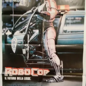 Robocop – Original Italian 55” x 39” Movie Poster Peter Weller, 1987 Vintage Release