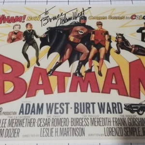 Adam West Hand Signed Autographed 17 x 12" Photo of Batman