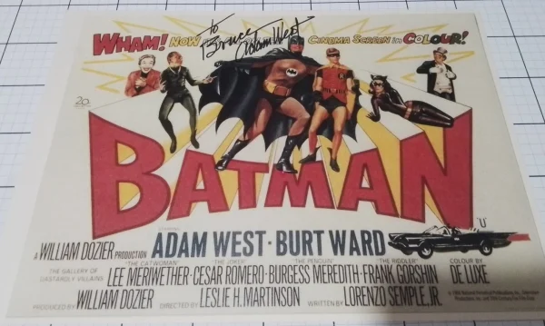 Adam West Hand Signed Autographed 17 x 12" Photo of Batman