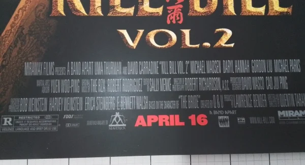 Kill Bill Vol. 2 (2004) – Original US One Sheet Poster (27” x 40”) , Quentin Tarantino - Image 2