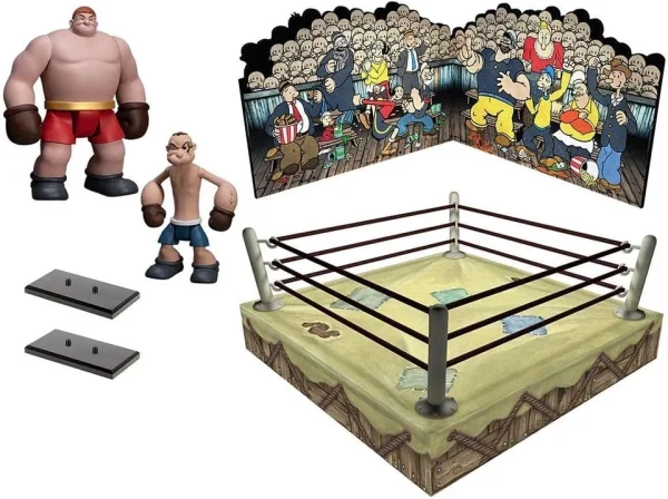 MEZCO POPEYE AND OXHEART 5 POINTS BOXED SET NEW