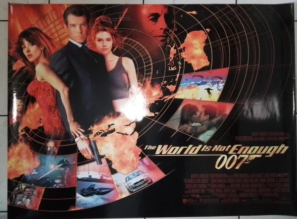 James Bond - The World Is Not Enough Original 1999 UK Quad Poster 30” x 40”