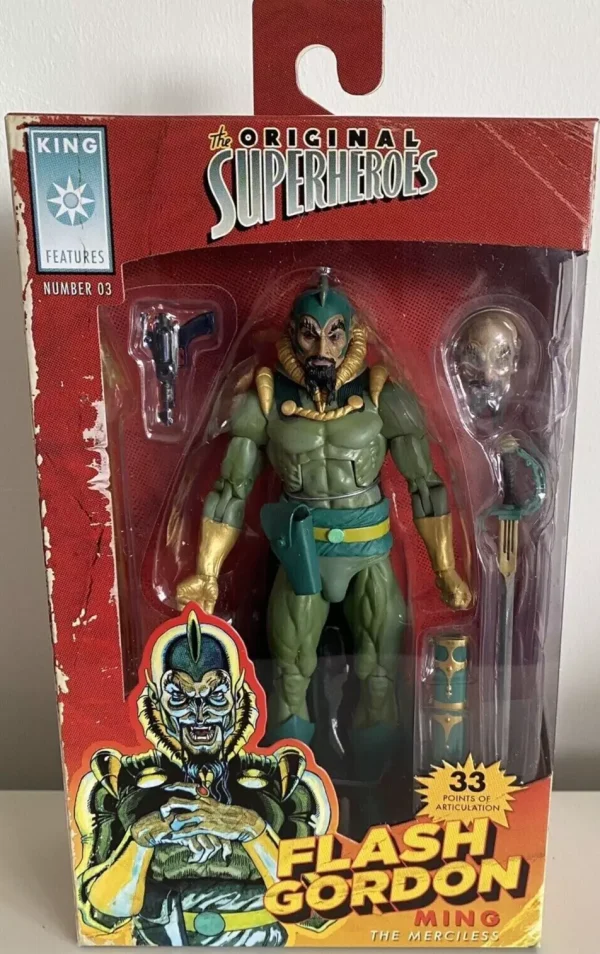 Flash Gordon - Original Superheroes Flash, Ming and Phantom 7" Scale Action Figure 3-Pack by NECA