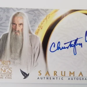 Christopher Lee - Original Autograph Signed on Lord of the Rings Topps Trading Card
