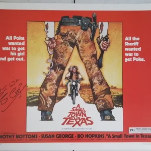 A Small Town in Texas (1976) – Susan George Signed US Half-Sheet Poster