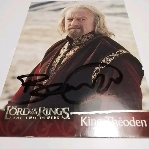 Bernard Hill - Original Autograph Signed on Lord of the Rings Topps Trading Card