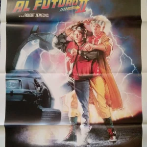 Back to the Future 2 (1989) – Original Italian 55” x 39” Poster , Michael J. Fox Vintage Release