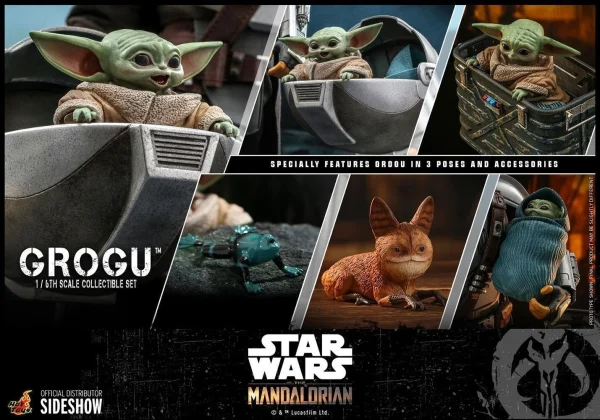Star Wars - Madalorian 1/6 Scale Grogu Figure by Hot Toys at theMovieMerch.com