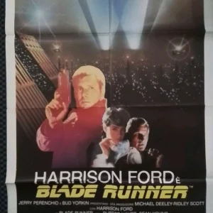 Blade Runner ORIGINAL Italian 39"×55" Movie Poster Ridley Scott Harrison Ford