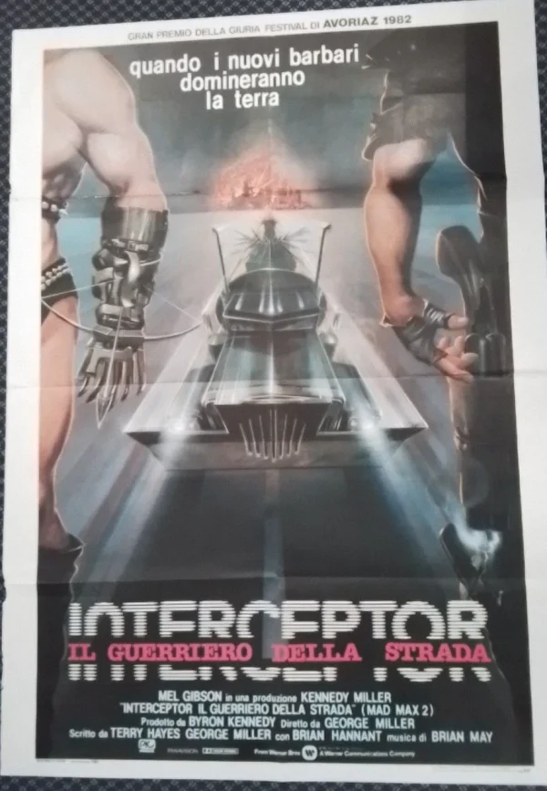 Mad Max 2 The Road Warrior Italian Movie Poster Original 100x140cm 39"x 55 "