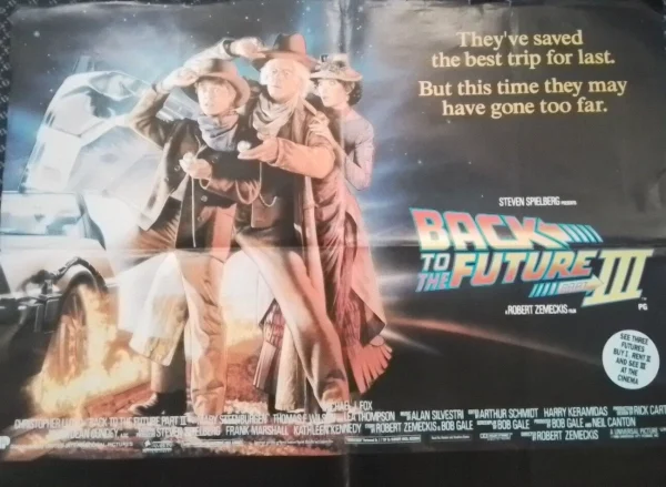 BACK TO THE FUTURE PART 3 (1990) ORIGINAL UK Quad POSTER 30"X40"