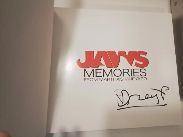 Jaws: Memories from Martha’s Vineyard – Softback Book Signed by Richard Dreyfuss