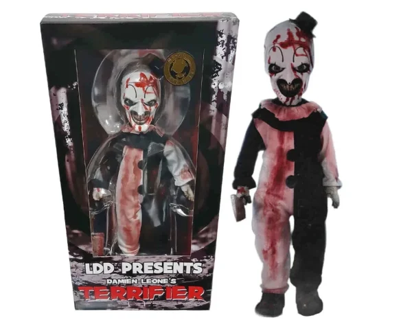 MEZCO Terrifier Art the Clown Blood Splatter Edition LIVING DEAD DOLL