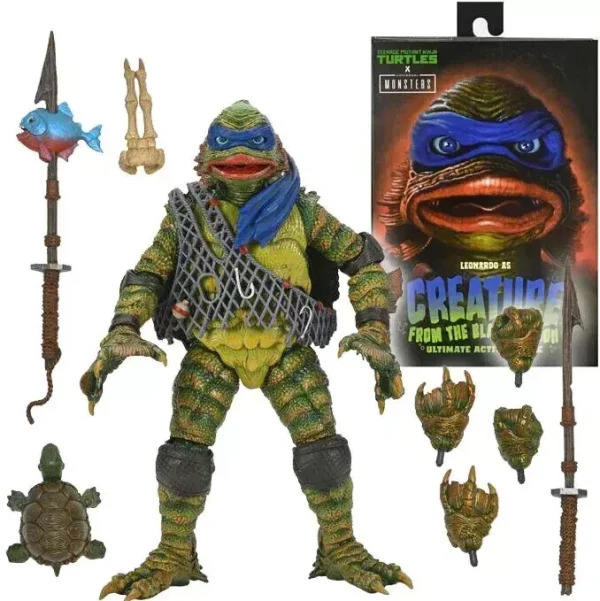 Teenage Mutant Ninja Turtles - TMNT Leonardo as Creature from the Black Lagoon 7" Scale Action Figure by NECA - Image 2