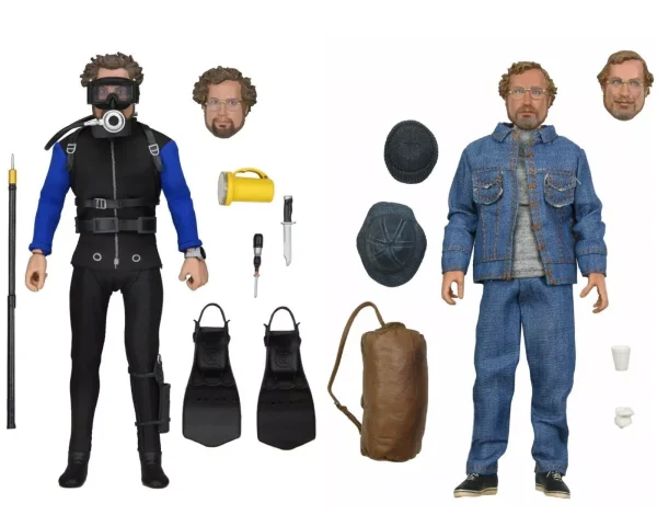 Jaws - Matt Hooper Shark Cage + Amity Arrival Ultimate 7" Scale Action Figure Double Pack by NECA