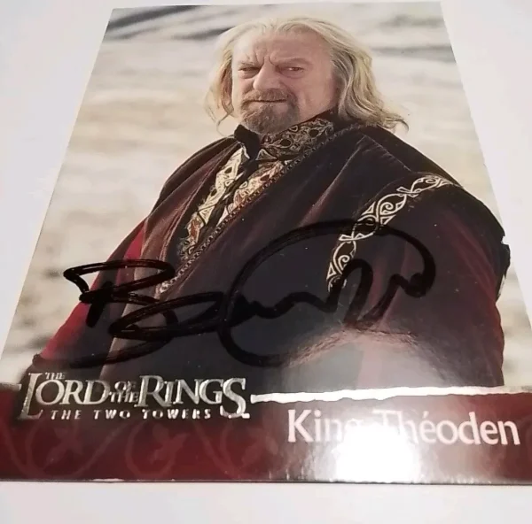 Bernard Hill - Original Autograph Signed on Lord of the Rings Topps Trading Card
