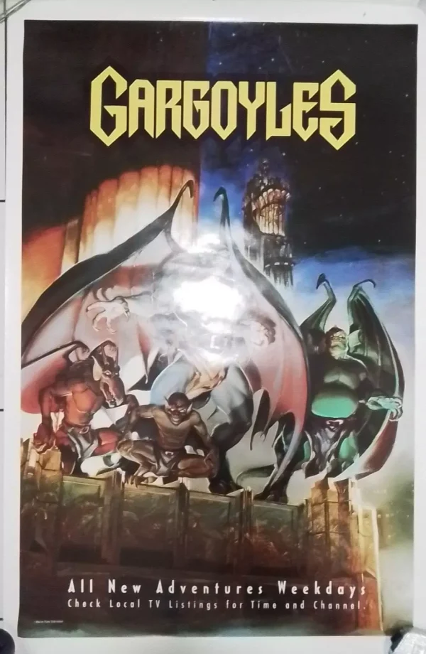 Original 1994 Gargoyles Television Show Poster – Style A (27” x 41”) , Rolled