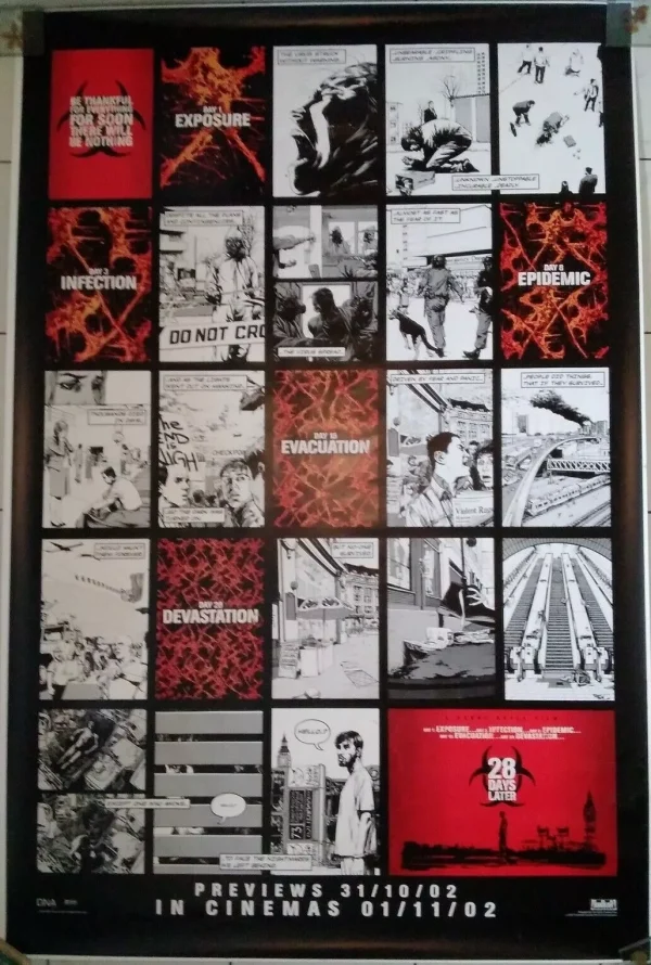 28 Days Later - Oiginal UK London Advance 48"x 72" Rolled Bus Stop Poster