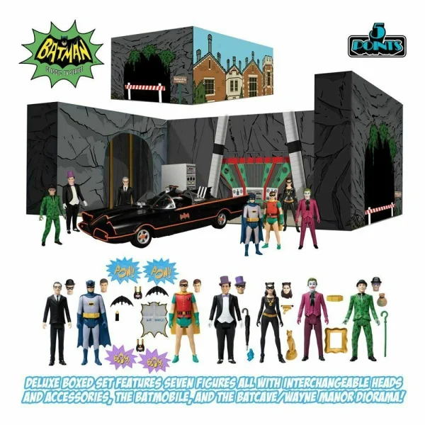 DC - Batman 1966 5 Points Deluxe Box Set by Mezco