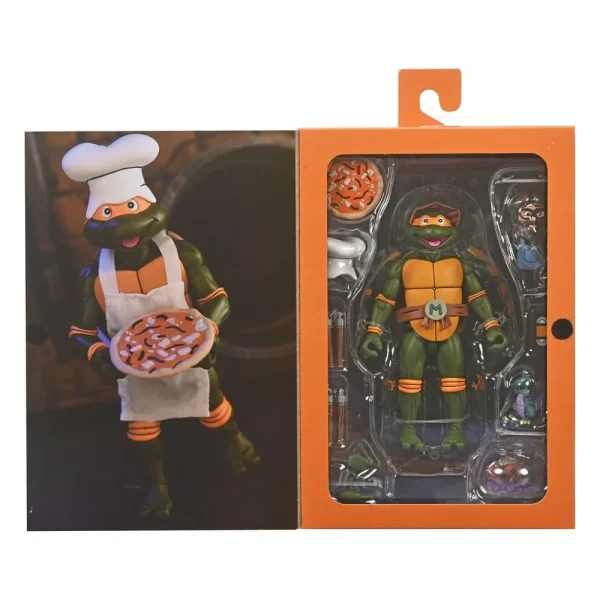 Teenage Mutant Ninja Turtles - Michelangelo VHS Cartoon Ultimate 7" Scale Action Figure by NECA