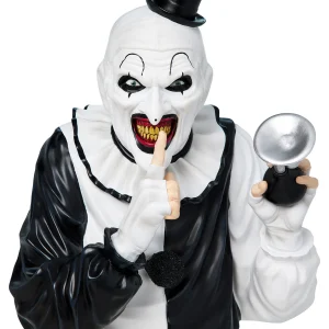 Terrifier – Art the Clown 10” Bust Statue by Spirit Halloween at themoviemerch.com