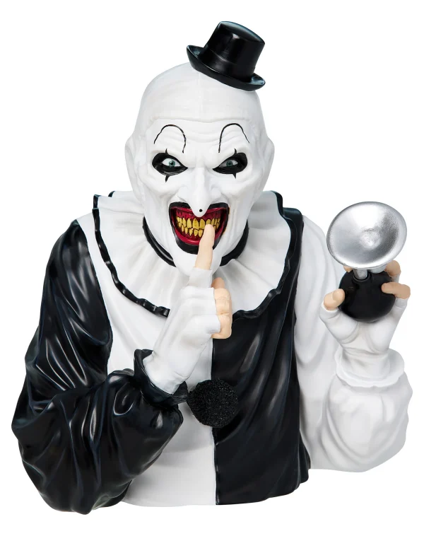 Terrifier – Art the Clown 10” Bust Statue by Spirit Halloween at themoviemerch.com