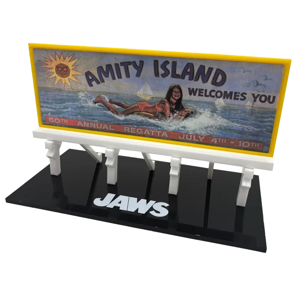 JAWS Amity Island Billboard SDCC 2025 Exclusive Scaled Replica | Limited Edition at theMovieMerch.com