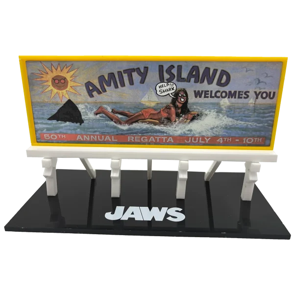 JAWS Amity Island Billboard SDCC 2025 Exclusive Scaled Replica | Limited Edition at theMovieMerch.com