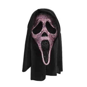 Scream Pink Bling Ghost Face Mask by Spirit Halloween at themoviemerch.com
