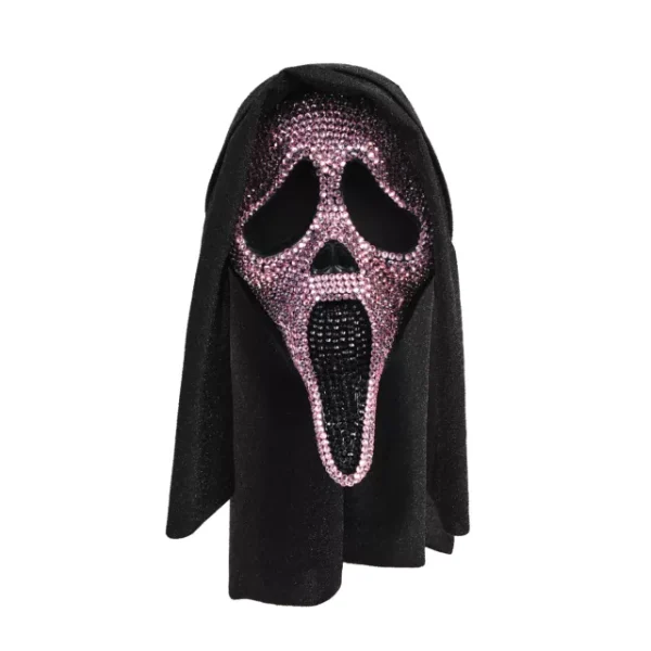 Scream Pink Bling Ghost Face Mask by Spirit Halloween at themoviemerch.com