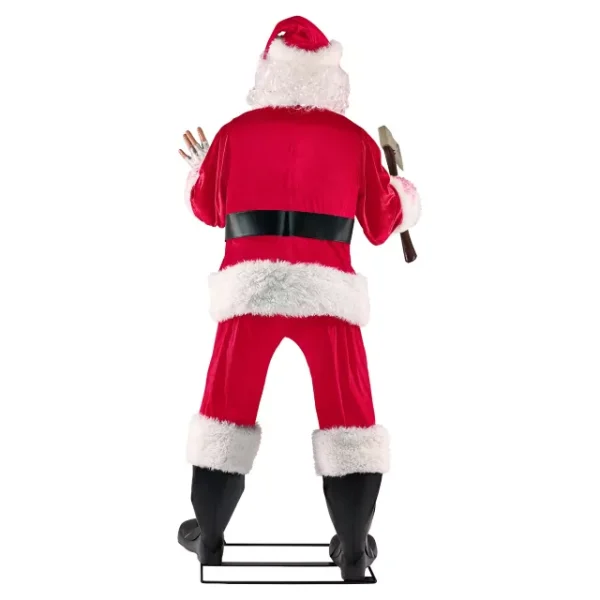 Terrifier Art the Clown Santa Animatronic (6 ft 3) by Spirit Halloween | Holiday Horror at theMovieMerch.com