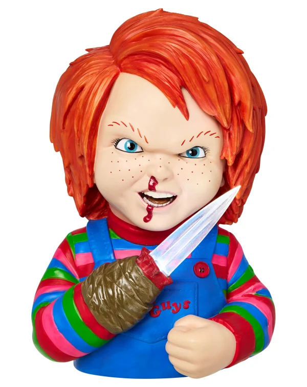 Chucky Bust Light-Up Statue by Spirit Halloween at themoviemerch.com