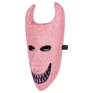 Nightmare Before Christmas Bling Lock Pink Rhinestone Half Mask by Spirit Halloween at themoviemerch.com