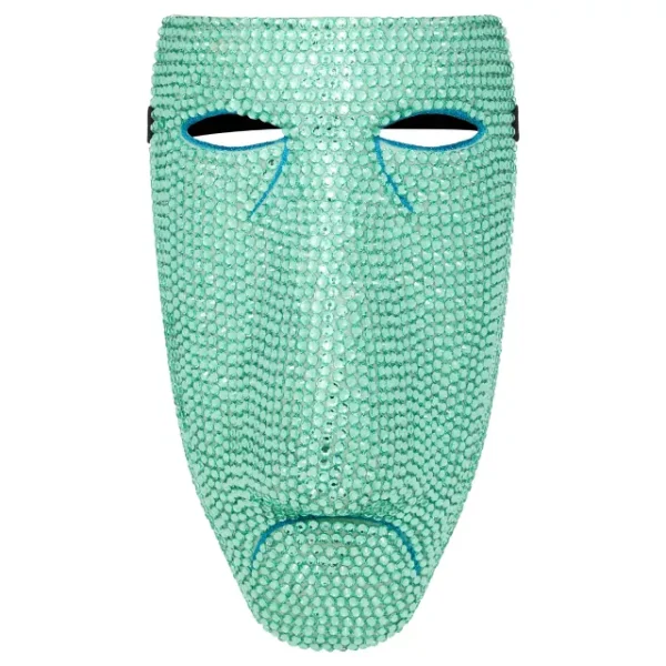 Nightmare Before Christmas Bling Shock Green Rhinestone Half Mask by Spirit Halloween at themoviemerch.com