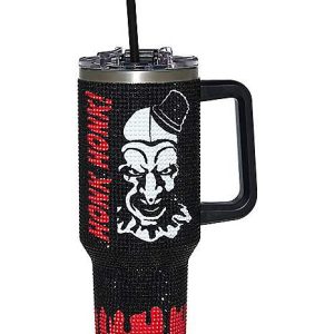 Terrifier Art the Clown Honk Honk 40 oz Tumbler with Straw by Spirit Halloween at themoviemerch.com