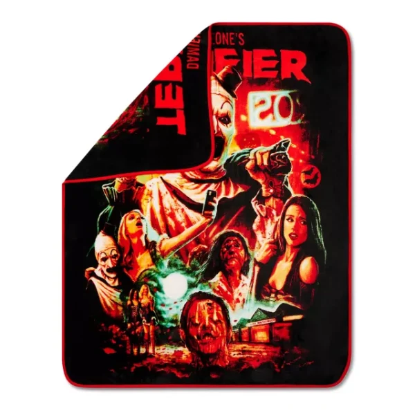Terrifier Art the Clown 50″ x 60″ Fleece Blanket by Spencer’s Gifts | Horror Collectible at themoviemerch.com