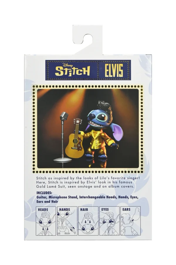 Disney - Lilo and Stitch Gold Suit Elvis Ultimate 7" Scale Action Figure by NECA at TheMovieMerch.com