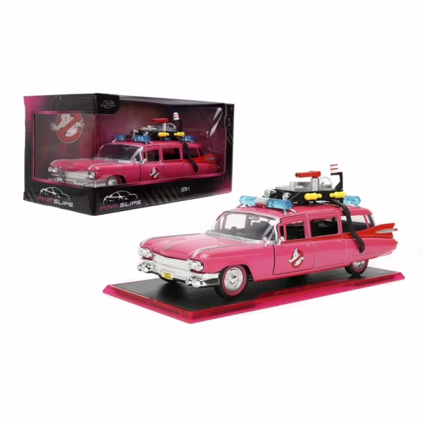 Ghostbusters Pink Slips ECTO-1 1:24 Scale Die-Cast by Jada Toys at themoviemerch.com