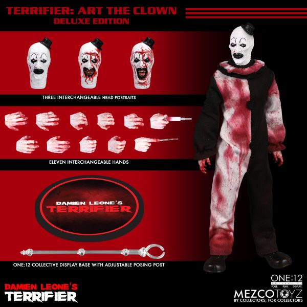 Terrifier Art the Clown One:12 Collective Action Figure at TheMovieMerch.com