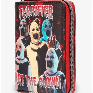 Terrifier Art the Clown Splatter Mini Wallet by Loungefly at themoviemerch.com
