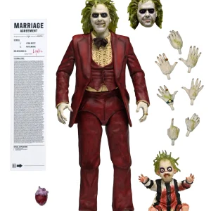 Beetlejuice - Red Tuxedo Ultimate 7" Scale Action Figure by NECA at TheMovieMerch.com