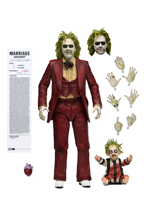 Beetlejuice - Red Tuxedo Ultimate 7" Scale Action Figure by NECA at TheMovieMerch.com