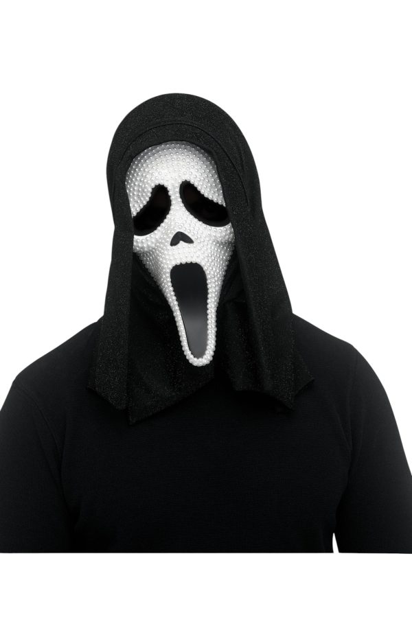 Scream Pearl Ghost Face Mask by Spirit Halloween | Horror Costume Accessory at theMovieMerch.com