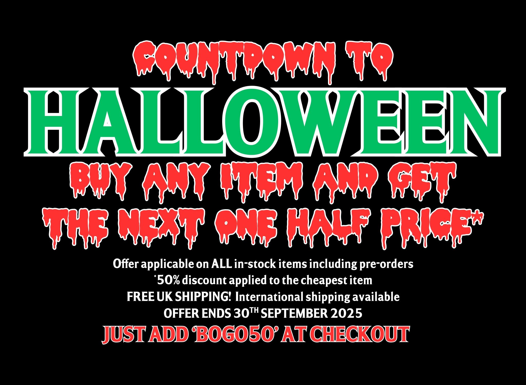 Buy One Get One Half Price at themoviemerch.com