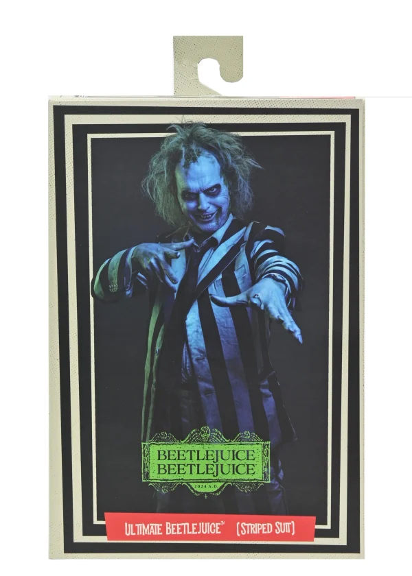 Beetlejuice - Striped Suit Ultimate 7" Scale Action Figure by NECA at themoviemerch.com