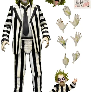 Beetlejuice - Striped Suit Ultimate 7" Scale Action Figure by NECA at themoviemerch.com